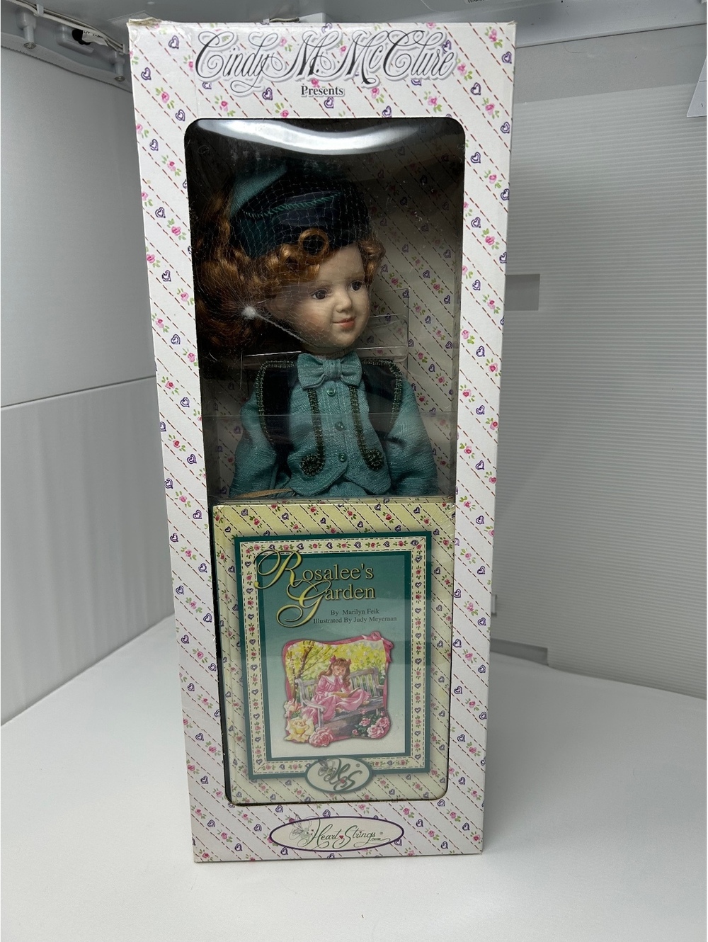 Cindy M McClure Rosalee's Garden Heart Strings Doll With Book NIB